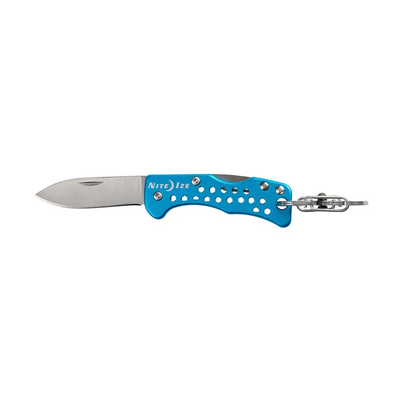 Nite Ize DoohicKey Key Chain Knife - Keychain with Folding Pocket Knife for Keychains - Pocket & Folding Knife on Carabiner for Keys - Hiking & Camping Accessories - Blue - Image 2